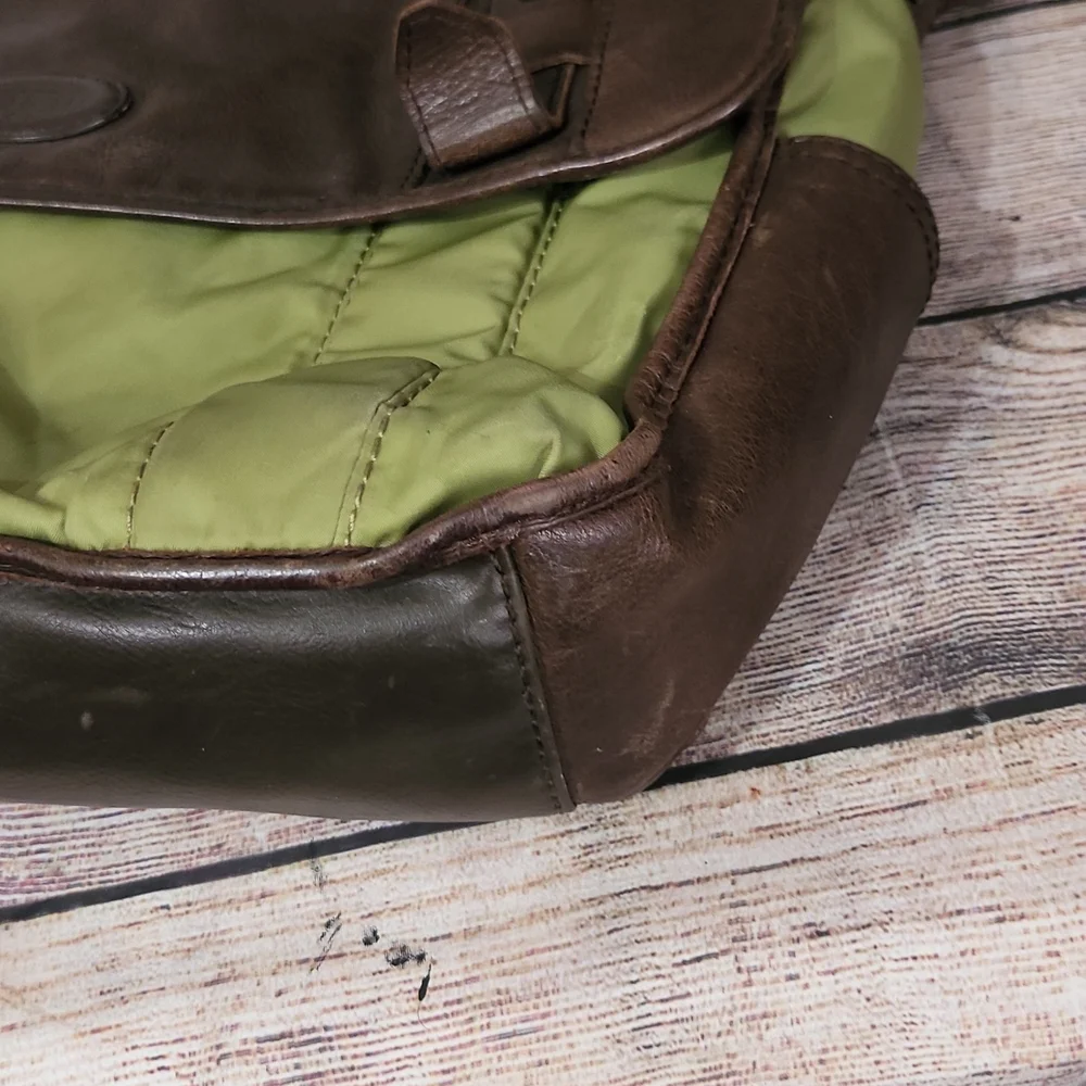 Fossil Leather/Nylon Messenger Bag - Picture 16 of 17